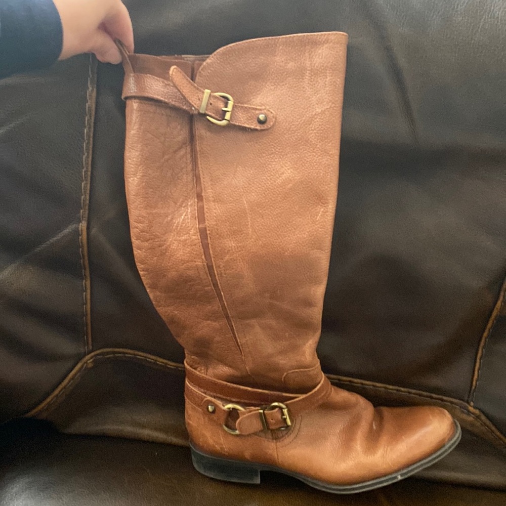 Brown Naturalizer wide calf boots